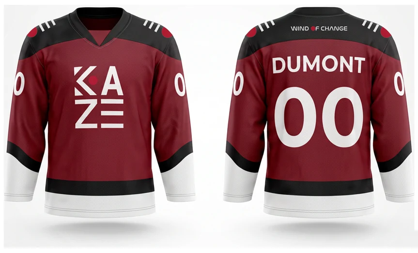 KAZE Hockey jersey design by Anna Zolina