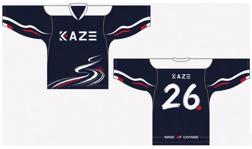 KAZE Hockey Jersey Design by Artur Abdrakhmanov
